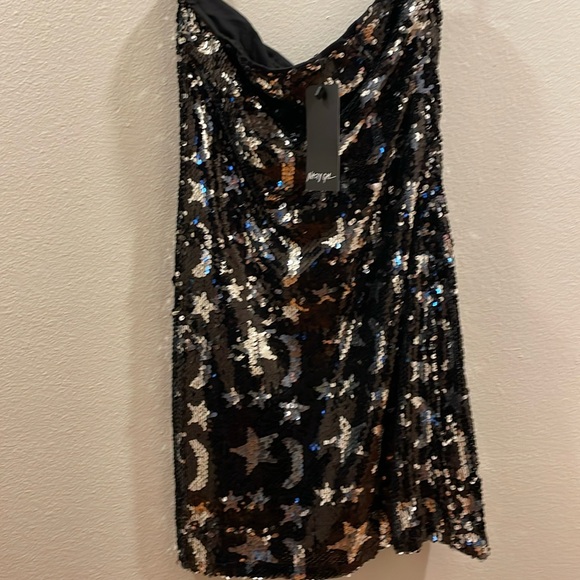 Moon and star sequin dress. Never worn. Very Midnights by Taylor. - Picture 1 of 2